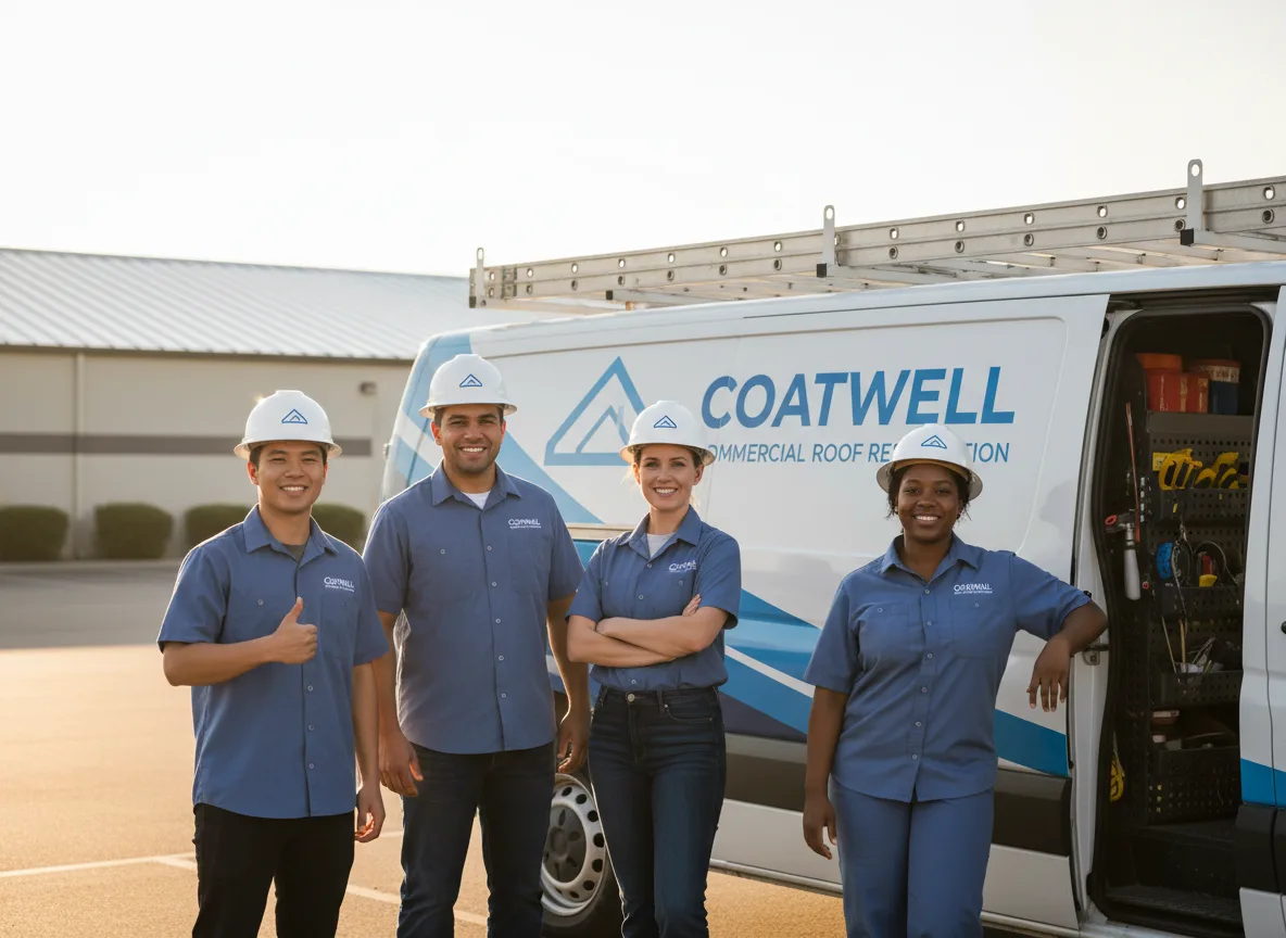 Commercial roof coating company in Thackerville, OK